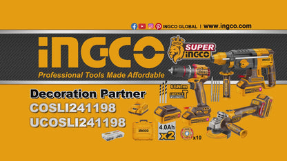 INGCO PACK PERFORATEUR+MEULEUSE+PERCEUSE 66NM BRUSHLESS AU MAROC [COSLI241198]