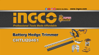 INGCO TAILLE-HAIE + BATTERIE 20V  + ACCESSOIRES AU MAROC [CHTLI20461]
