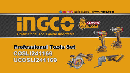 INGCO PACK DE 4 MACHINES PERCEUSE+SCIE CIRCULAIRE+BOULONNEUSE+MULTIFONCTION AU MAROC [COSLI241169]