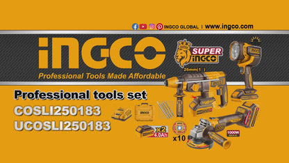 INGCO KIT COMBINÉ SANS FIL 3 PIÈCES AU MAROC [COSLI250183]