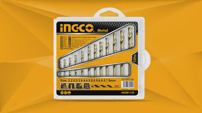 INGCO SET DE 12 FORETS HSS AU MAROC [AKDB1125]