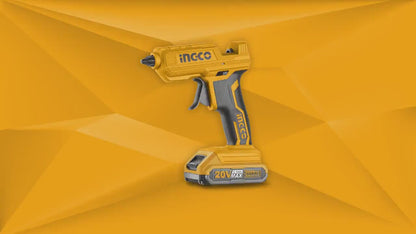INGCO PISTOLET A COLLE 20V (SS BATTERIE/SS CHARGEUR)+3 B AU MAROC [CGGLI2001]