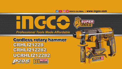 INGCO MARTEAU PERFORATEUR 20V 22MM NR AU MAROC [CRHLI212282]