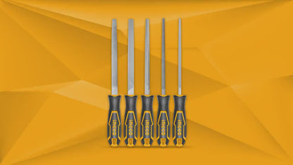 INGCO SET DE 5 LIMES EN ACIER 200MM AU MAROC [HKTFS0508]