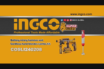 INGCO PACK MARTEAU PERFORATEUR 22MM 20V/MIXEUR PLONGEANT AU MAROC [COSLI240208]