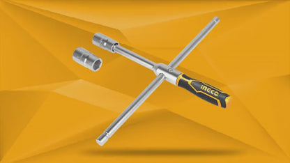 INGCO CLE A BEQUILLE 400MM 4 DOUILLES:17MM 19MM 21M AU MAROC [HRCW40231]